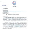 US Olympic Committee letter