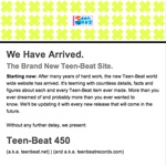 Teen-Beat Newsletter issue 86
